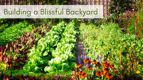 Building a Blissful Backyard is easy with the right soil amendments, and organic herbicides and insecticides.